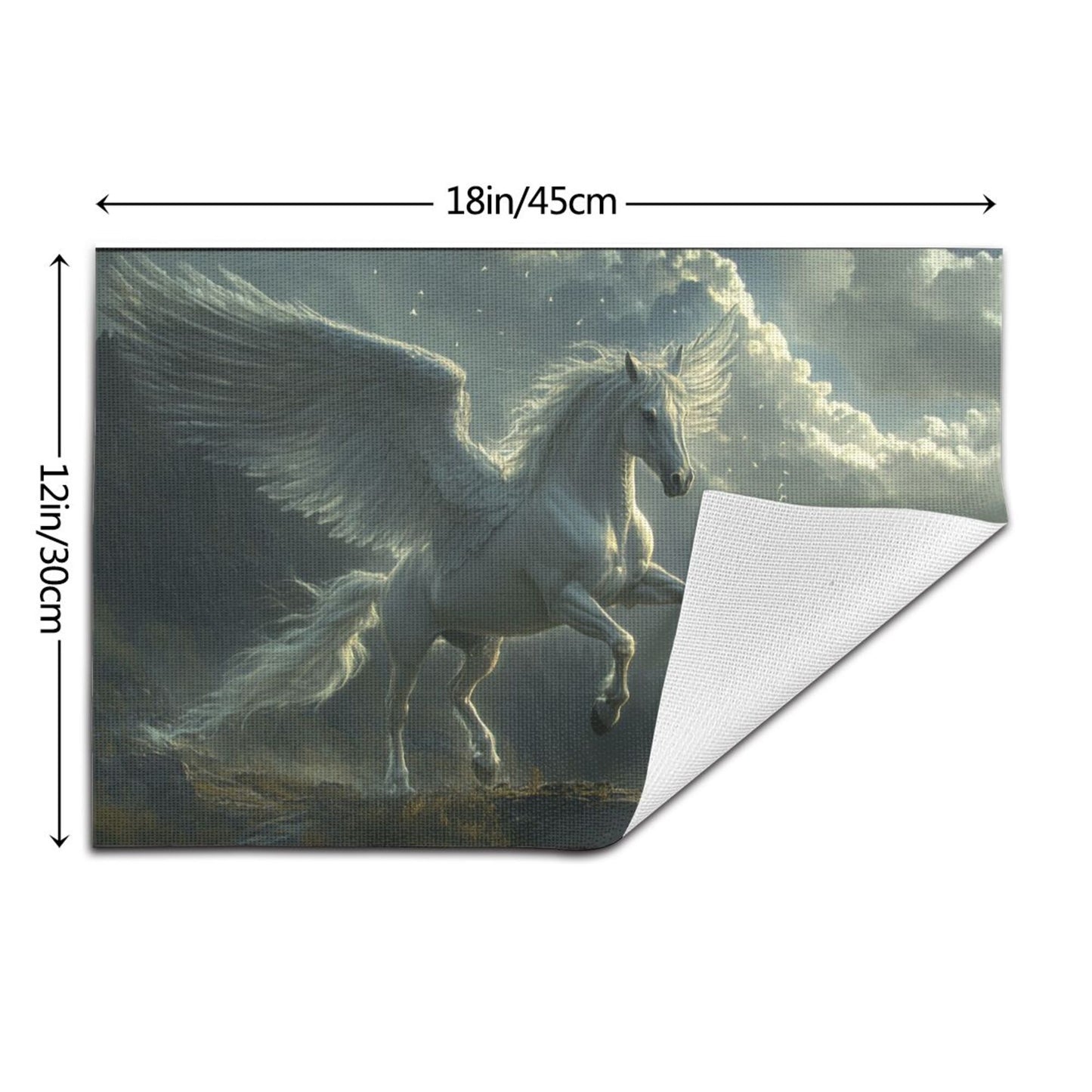 Pegasus Flying Placemat, Elegant Art Design, Waterproof and Durable, Ideal for Home and Restaurant