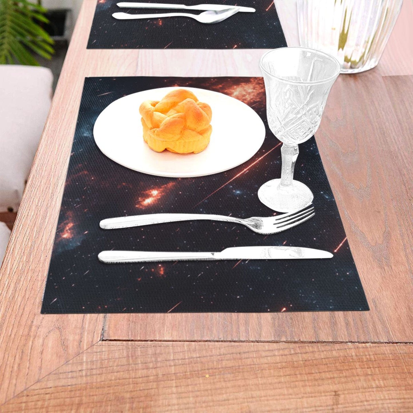 Cosmic Galaxy Themed Placemat, Creative Design, Waterproof and Durable